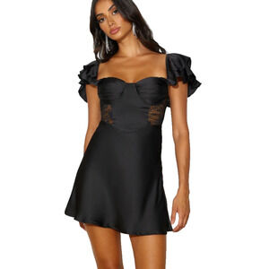 Hello Molly Black Mini Dress